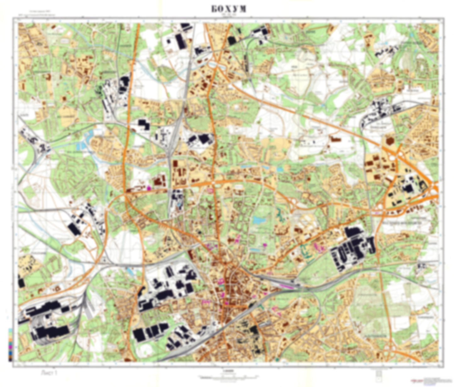 Bochum 1 (Germany) - Soviet Military City Plans