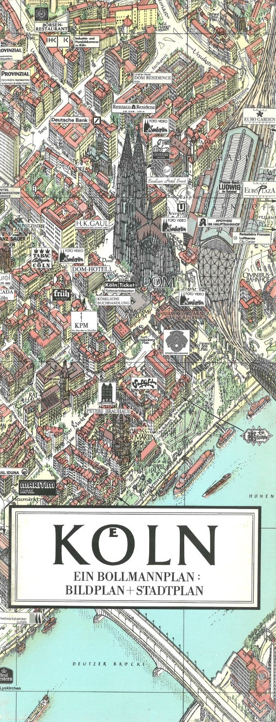Köln : ein Bollmannplan : bildplan + stadtplan