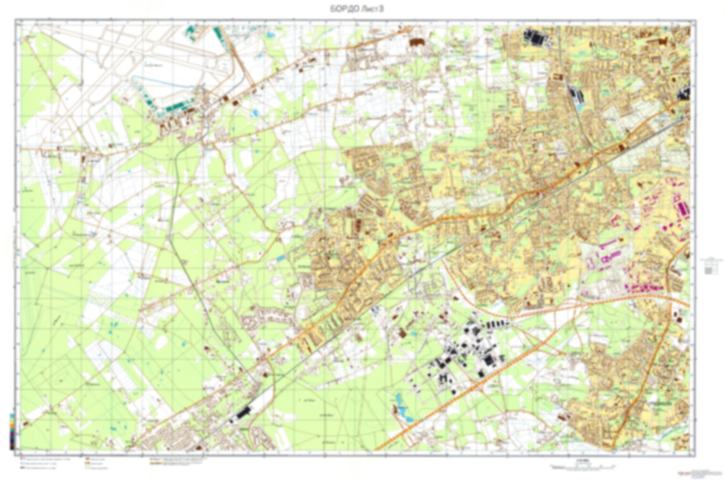 Bordeaux 3 (France) - Soviet Military City Plans