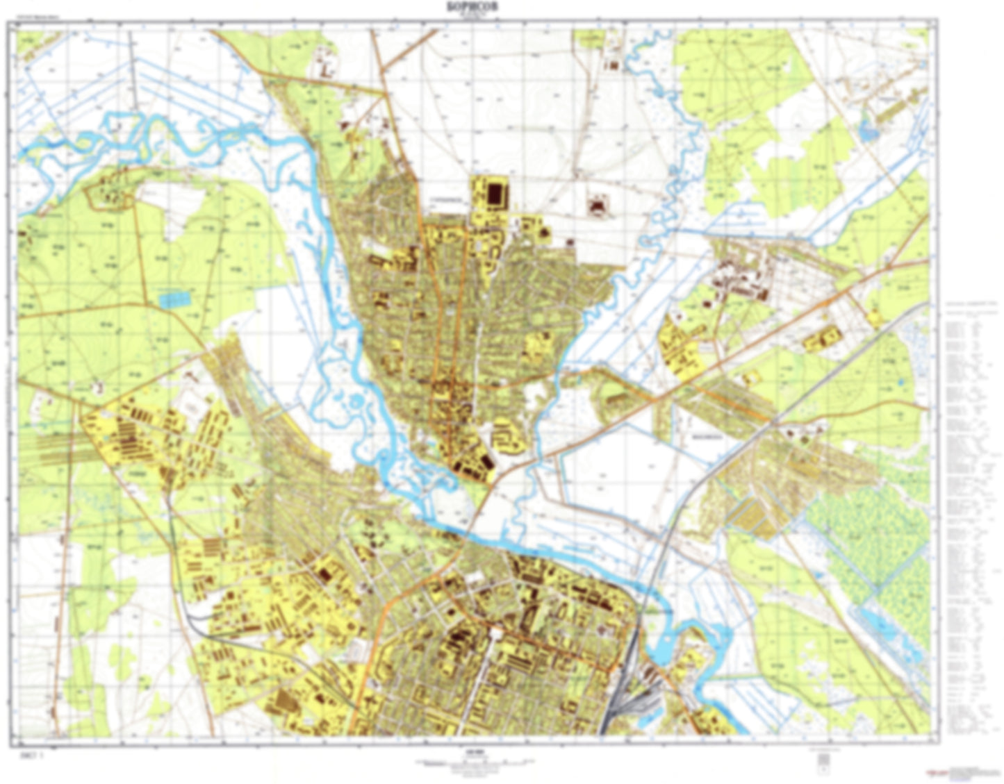 Borisov 1 (Belarus) - Soviet Military City Plans