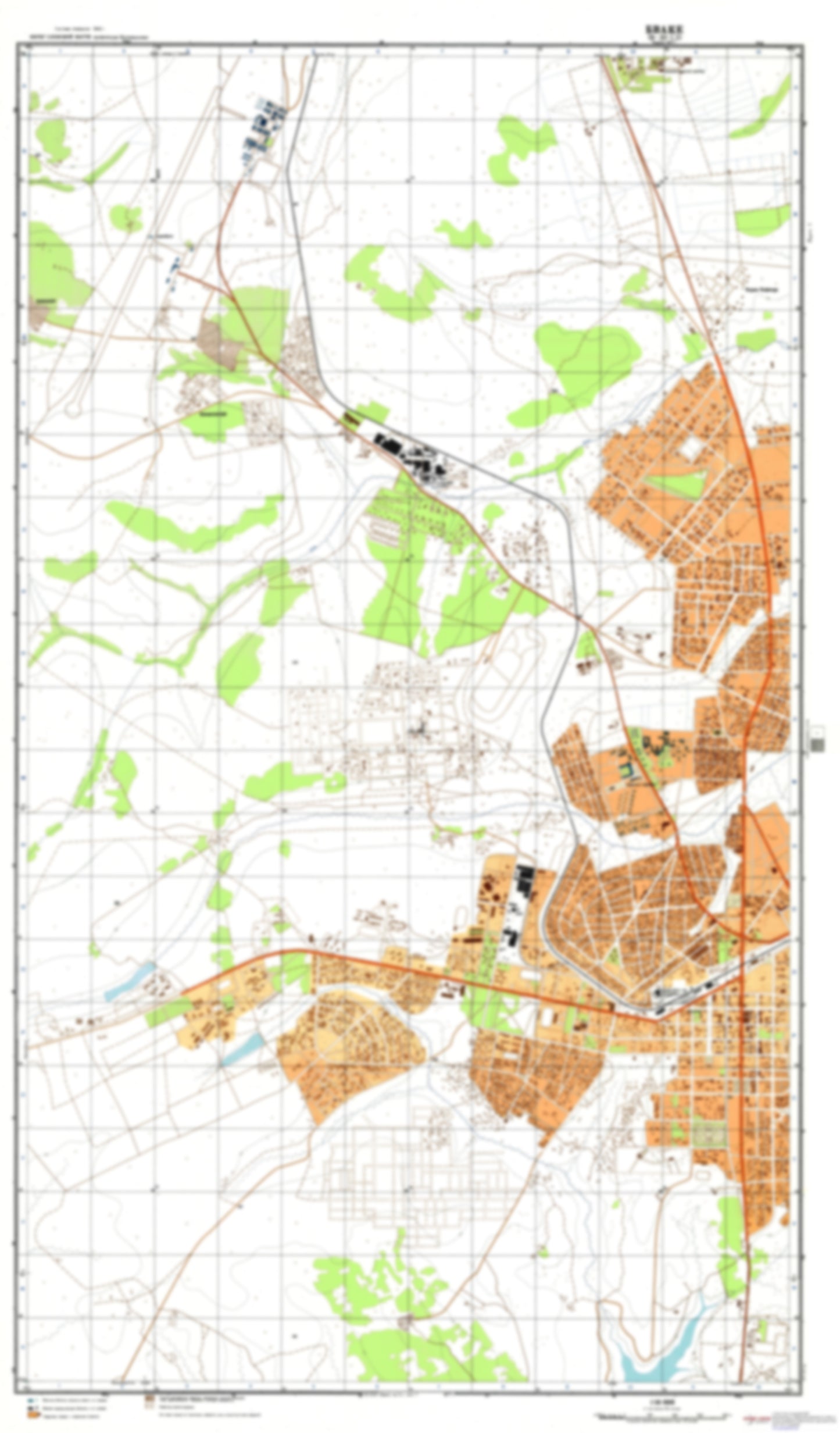 Bouake 1 (Cote d'Ivoire) - Soviet Military City Plans