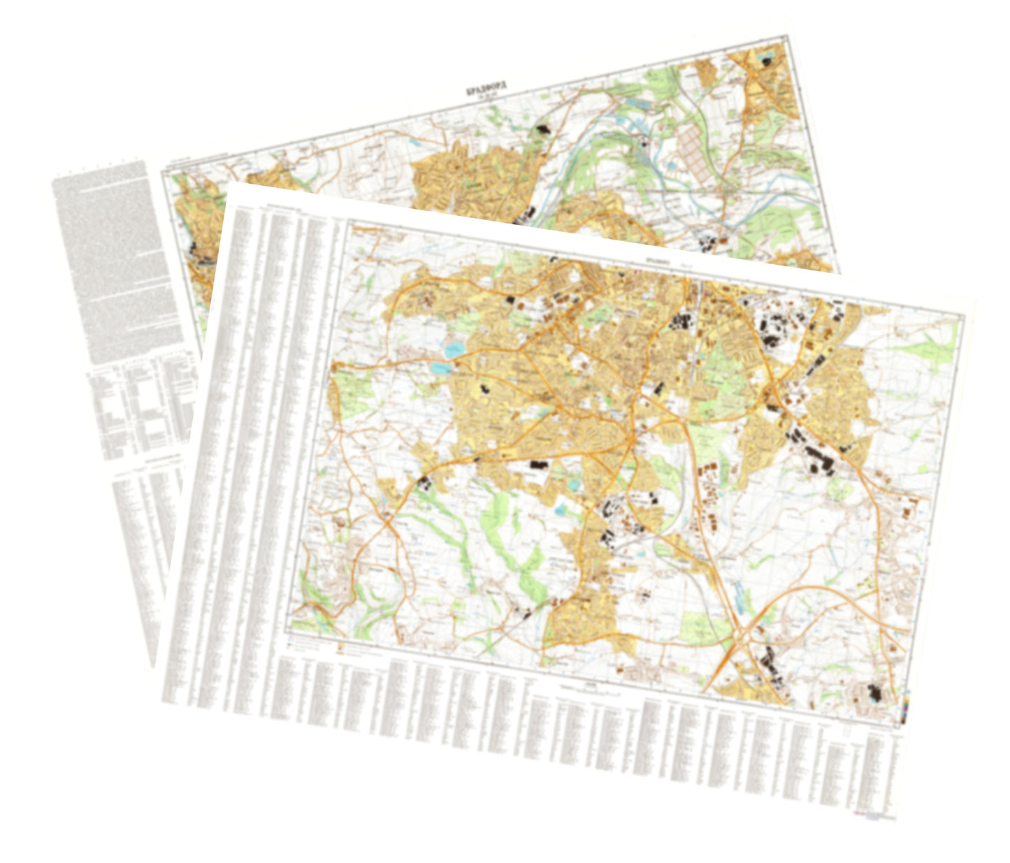Bradford (UK) 2-Sheet Set - Soviet Military City Plans