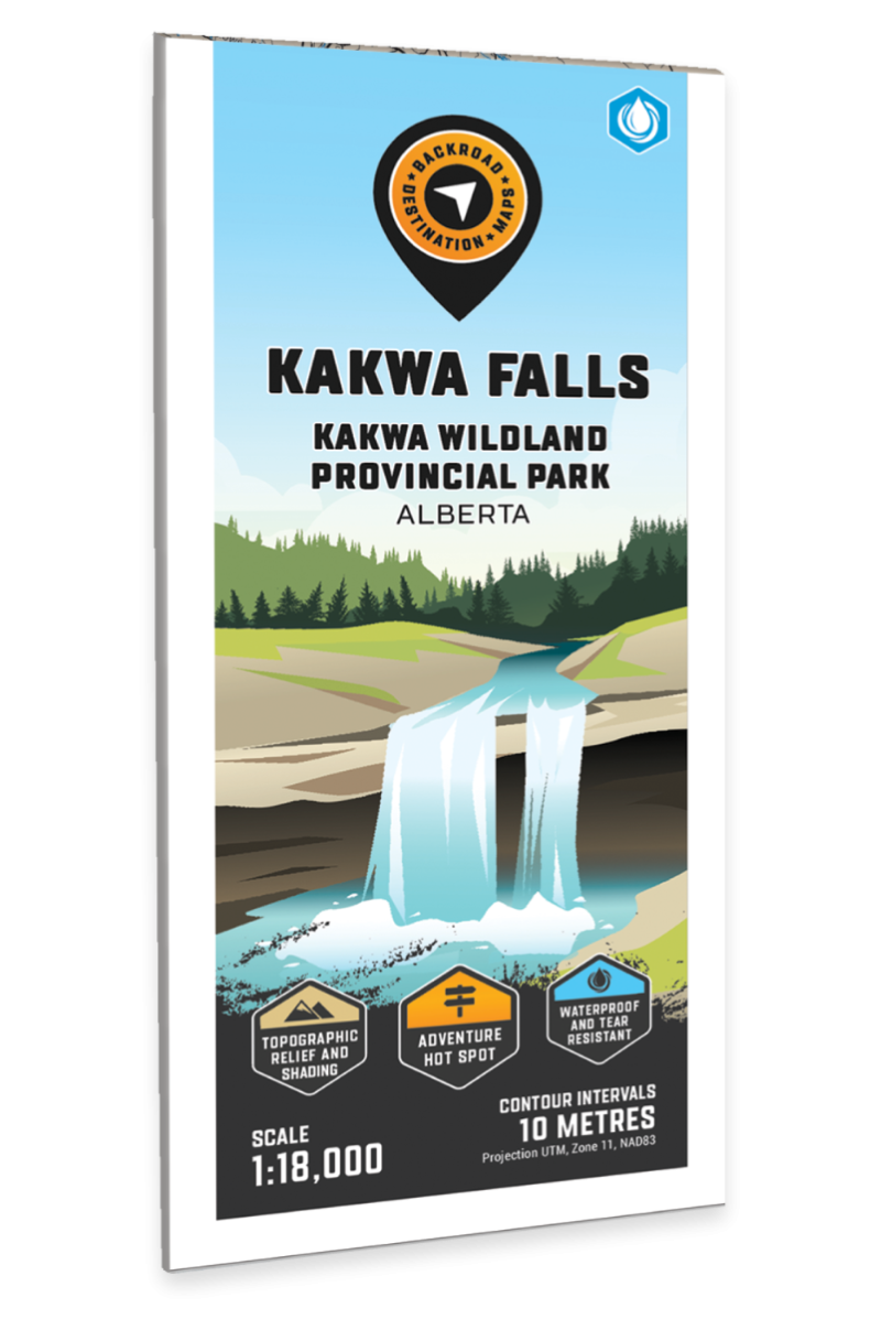 Kakwa Falls – Kakwa Wildland Provincial Park Adventure Topographic Map