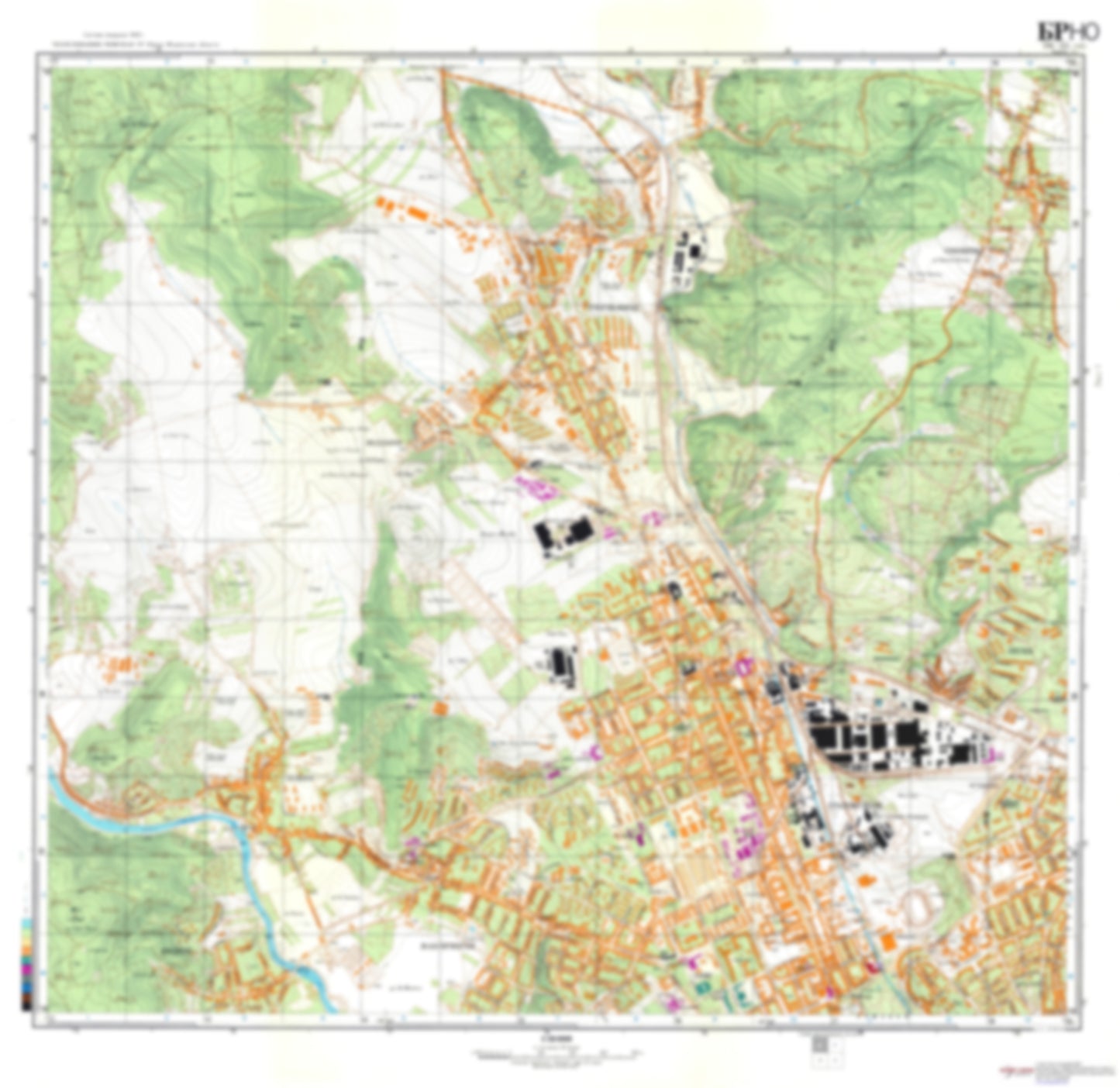 Brno 1 (Czechia) - Soviet Military City Plans