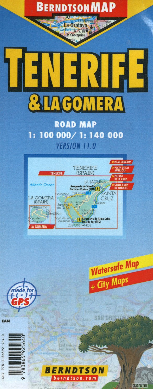 Tenerife & La Gomera : road map : 1:100000/1:140000