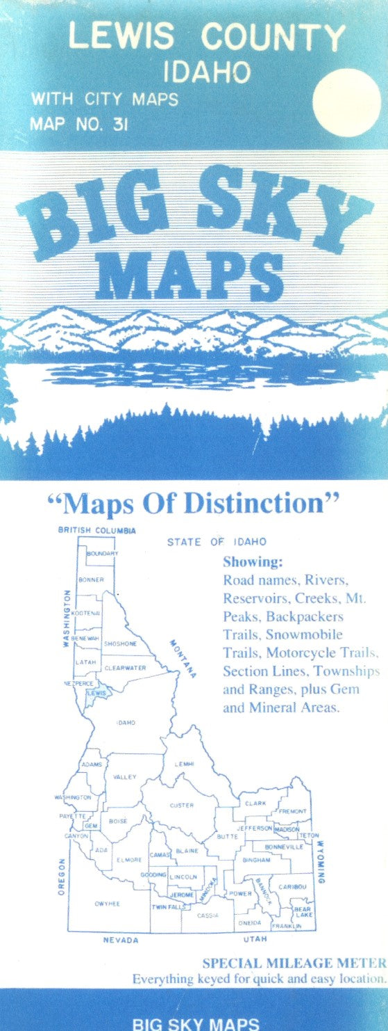 Lewis County : Idaho : with city maps : map no. 31