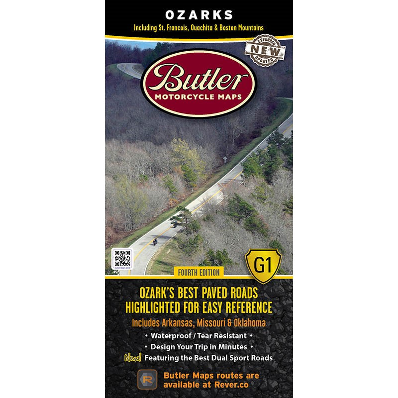 Ozarks Map G1 Motorcycling Map