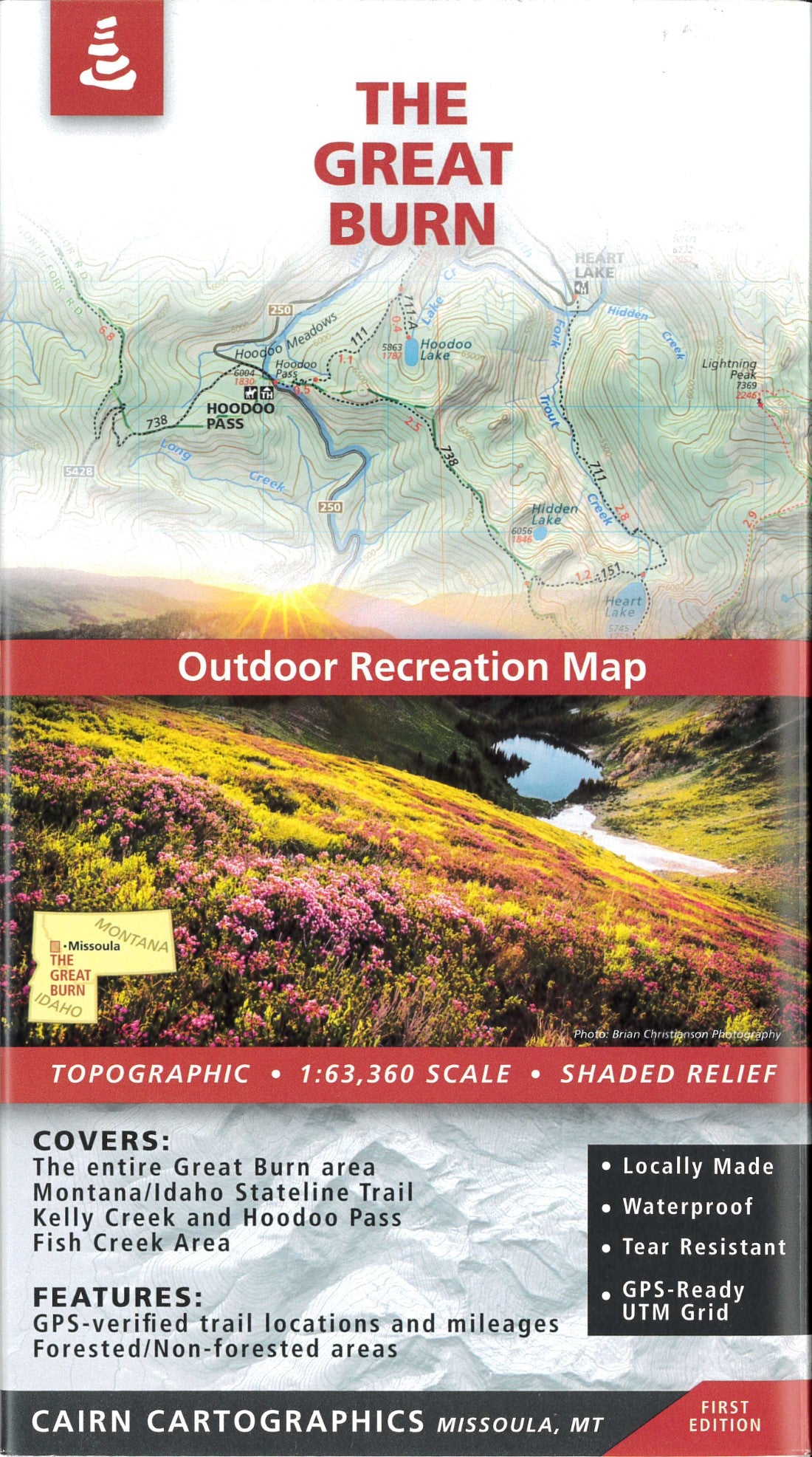 The Great Burn Outdoor Recreationa Map
