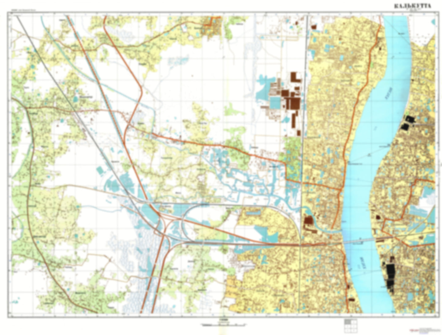 Calcutta 1 (India) - Soviet Military City Plans