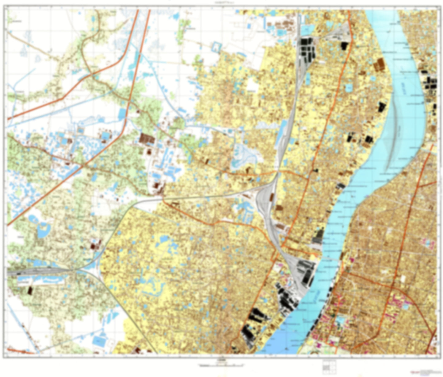Calcutta 3 (India) - Soviet Military City Plans