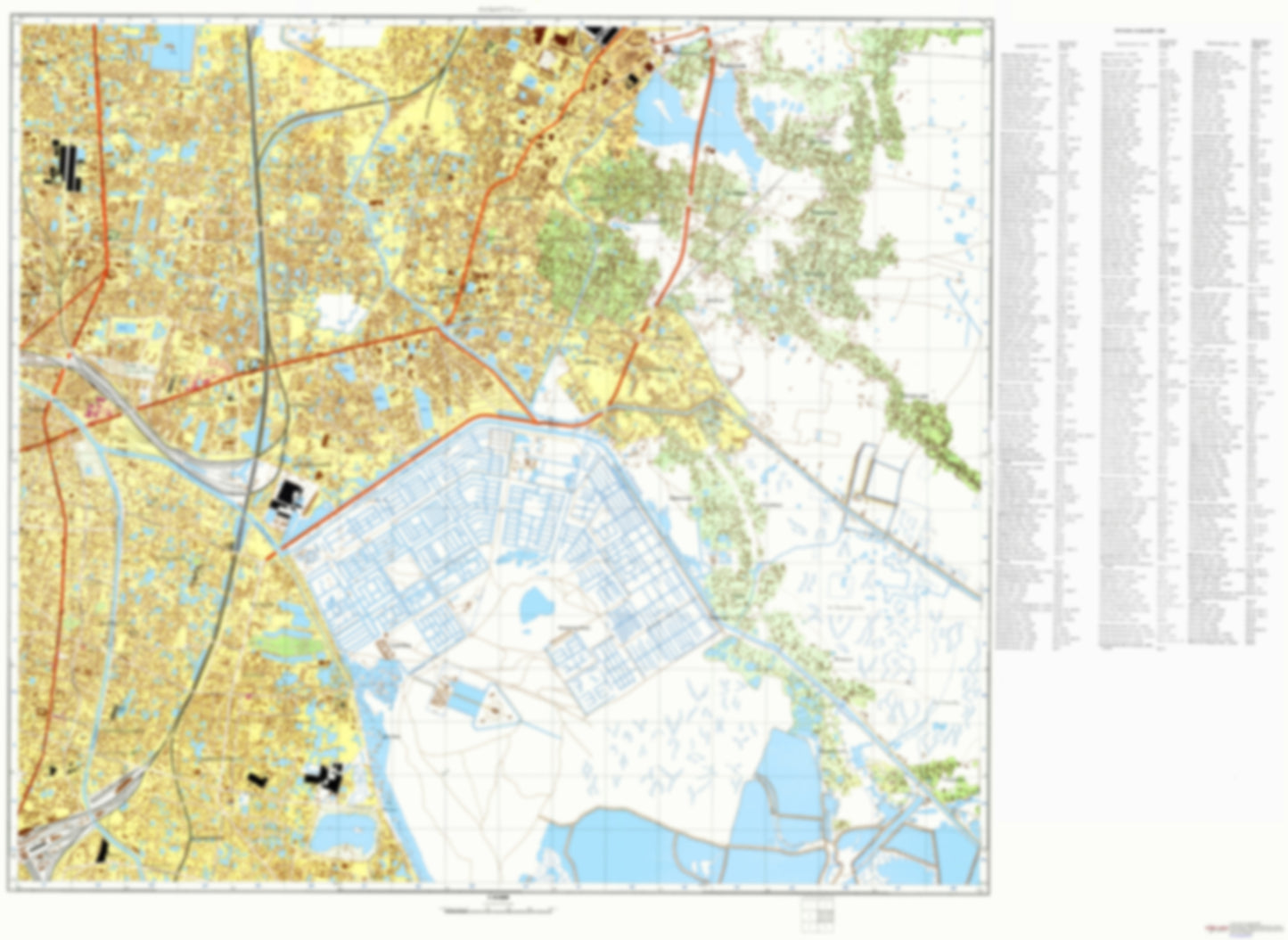 Calcutta 4 (India) - Soviet Military City Plans