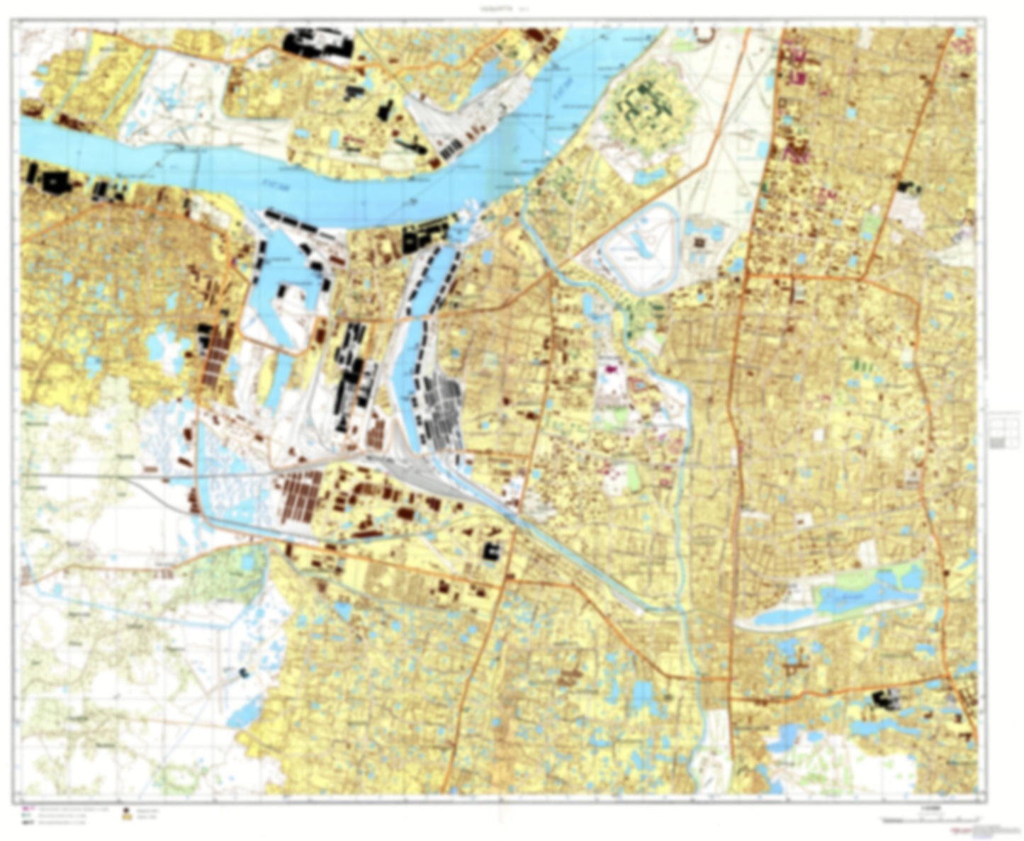 Calcutta 5 (India) - Soviet Military City Plans