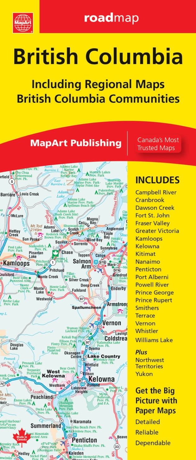 British Columbia Road Map