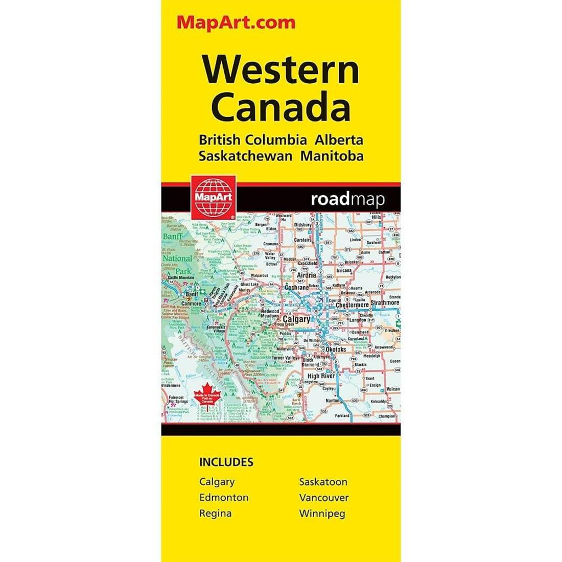 Western Canada Road Map