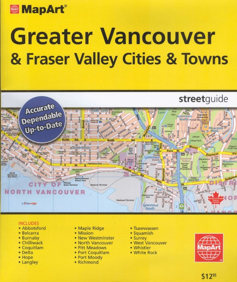 Vancouver (Greater) & Fraser Valley, Street Atlas, Large Print