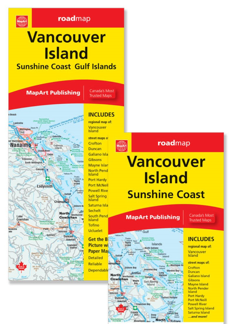 Vancouver Island Sunshine Coast Map