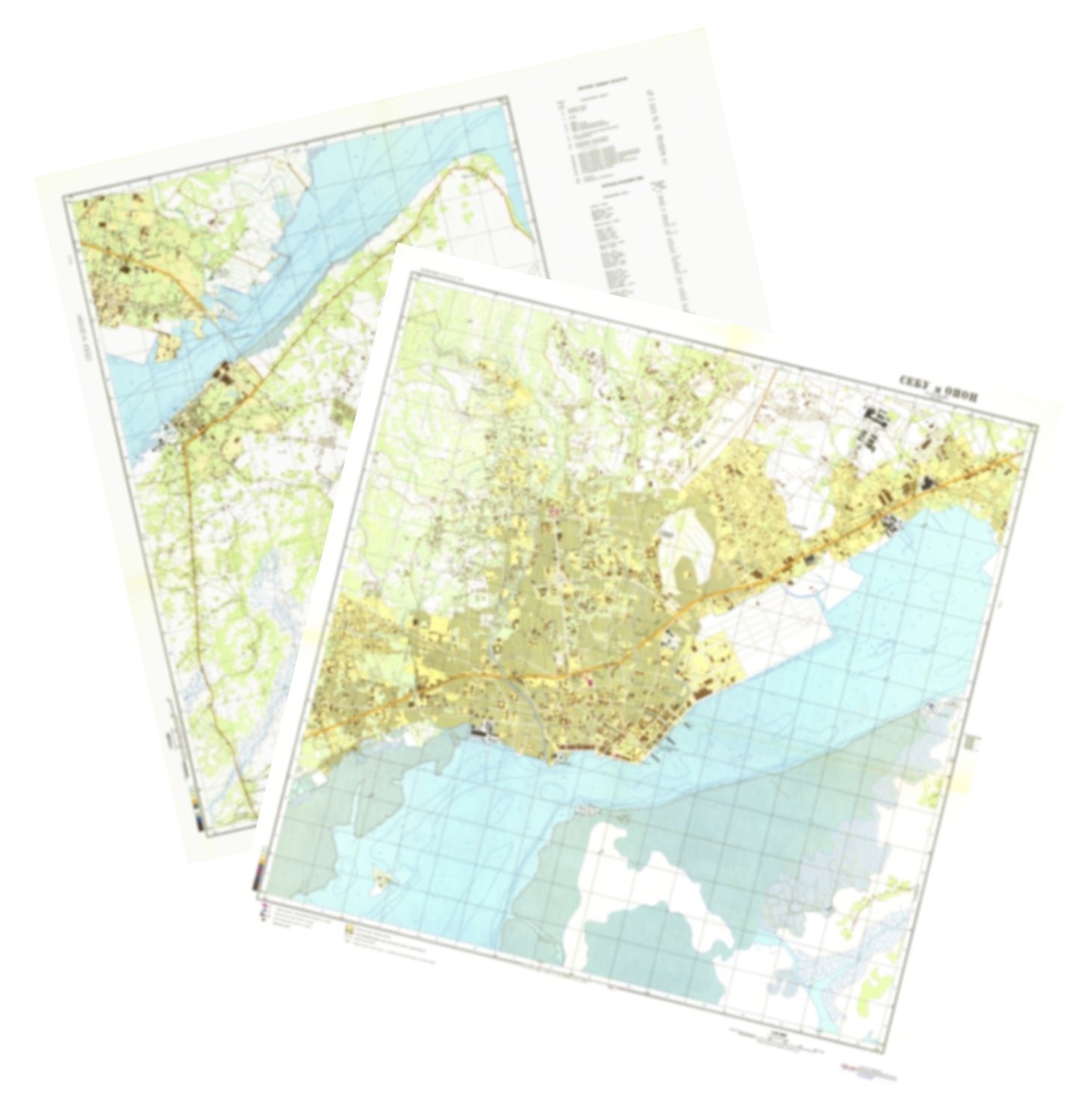 Cebu (Philippines) 2-Sheet Set - Soviet Military City Plans