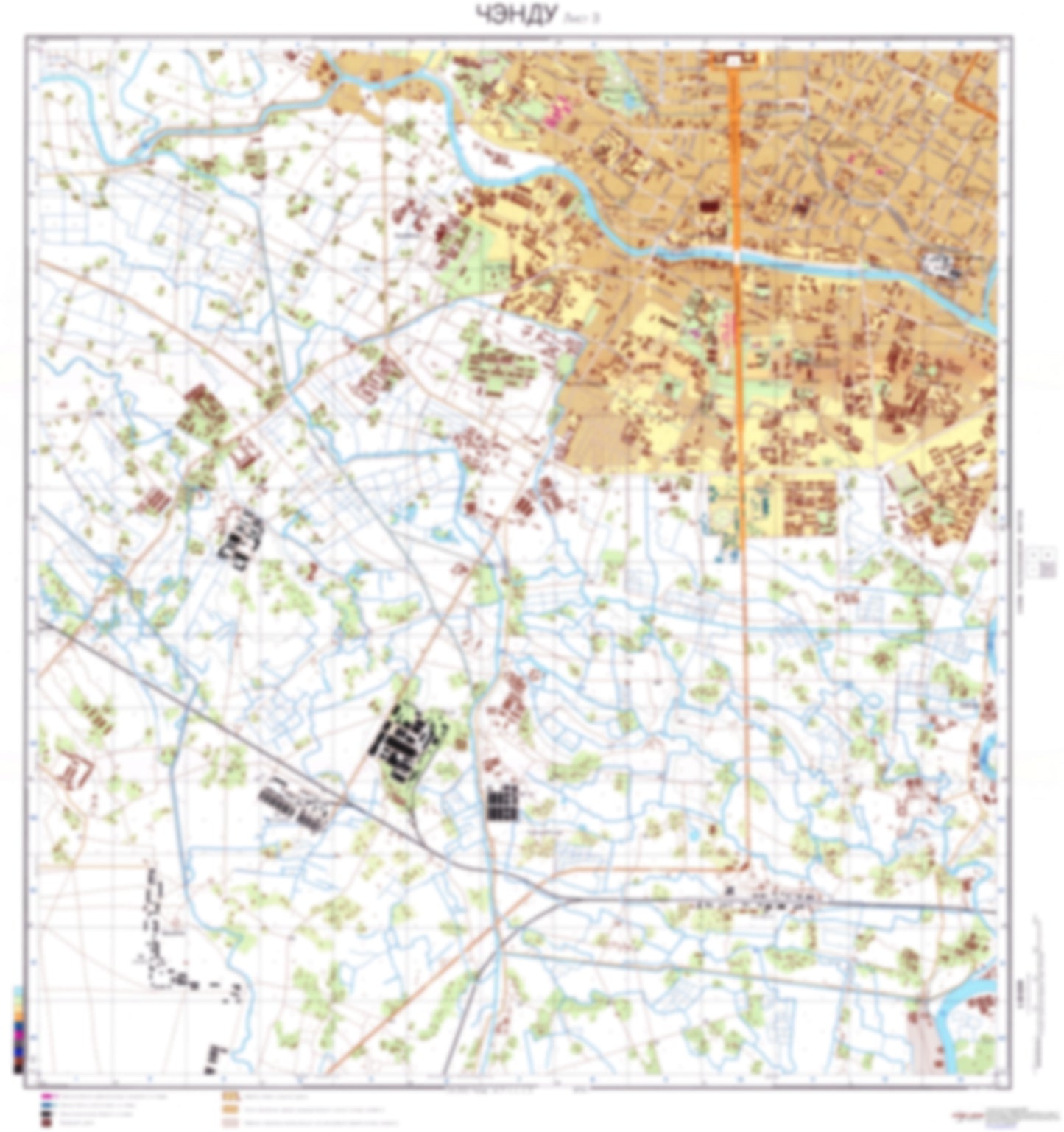 Chengdu 3 (China) - Soviet Military City Plans