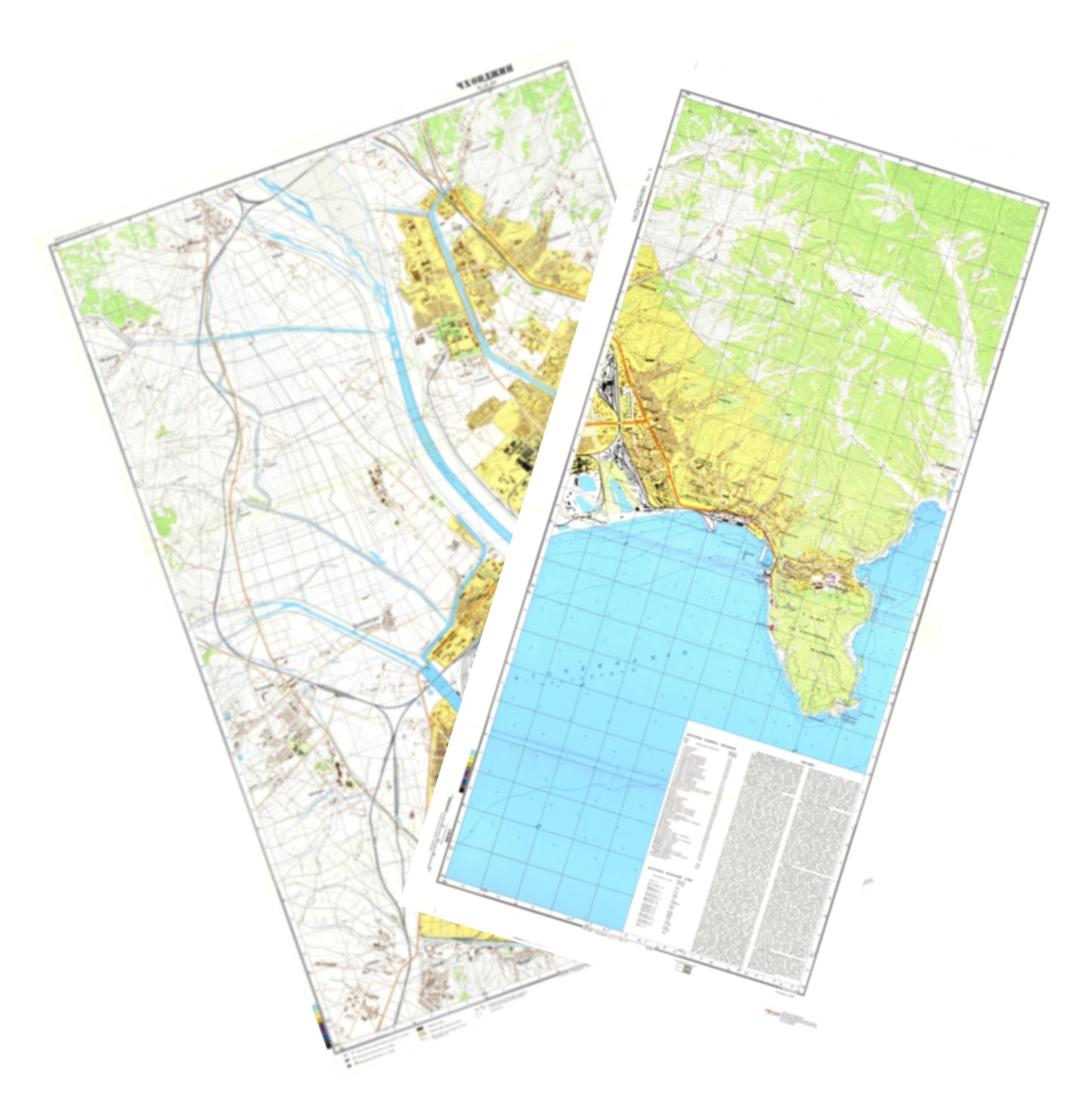 Chongjin (North Korea) 2-Sheet Set - Soviet Military City Plans