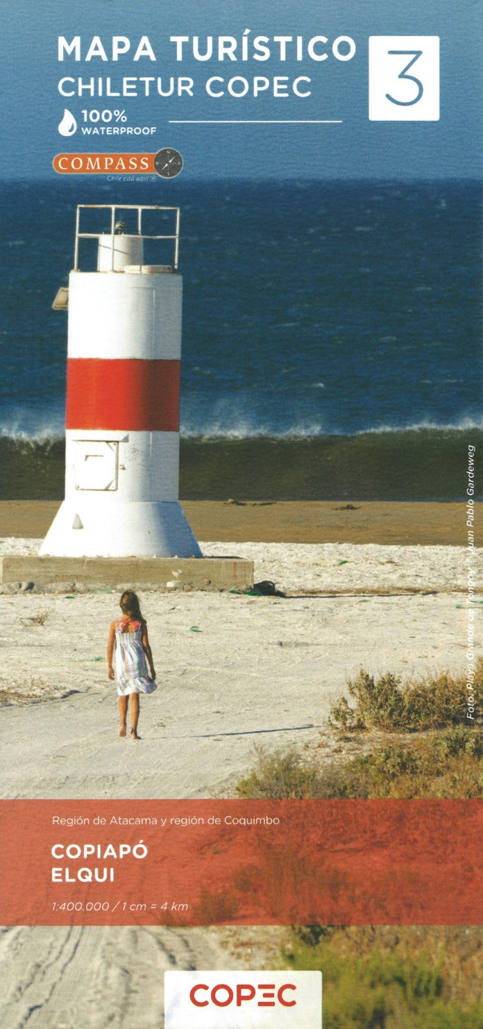 Copiapó Elqui (Atacama & Coquimbo) - Chile Tourist Road Map #3