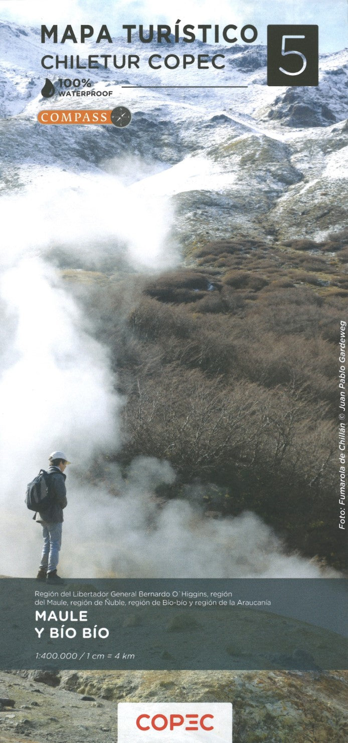 Maule Y Bío Bío (Regíon del Libertador General Bernardo O'Higgins, Regíon del Maule, Regíon de Ñuble, Regíon de Bío-bío & Regíon de la Araucanía) - Chile Tourist Road Map #5