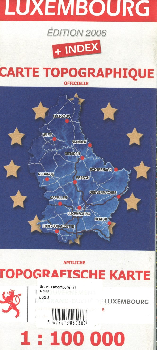 Luxembourg Carte Topographique Edition 2006
