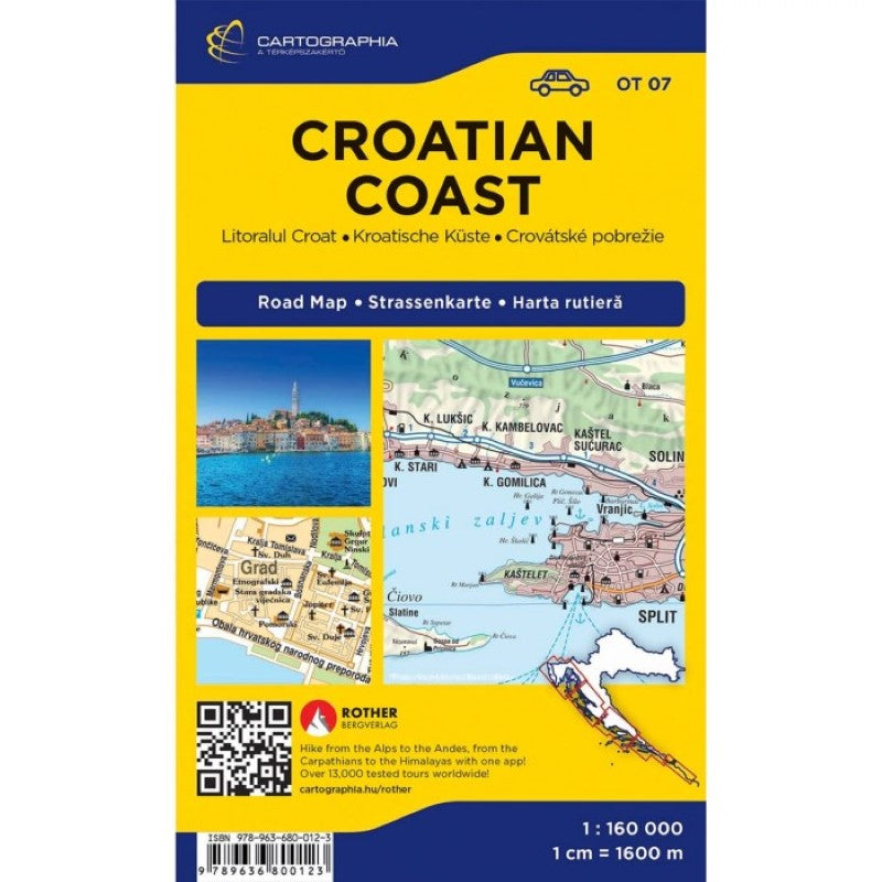 Croatian Coast Road Map