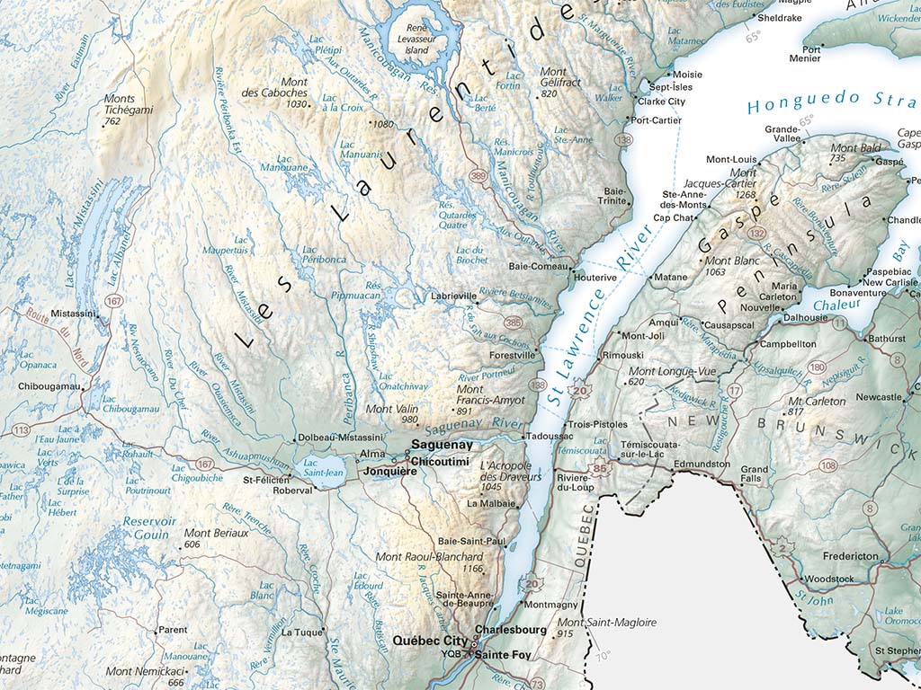 Canada Land Cover Fine Art Print Map