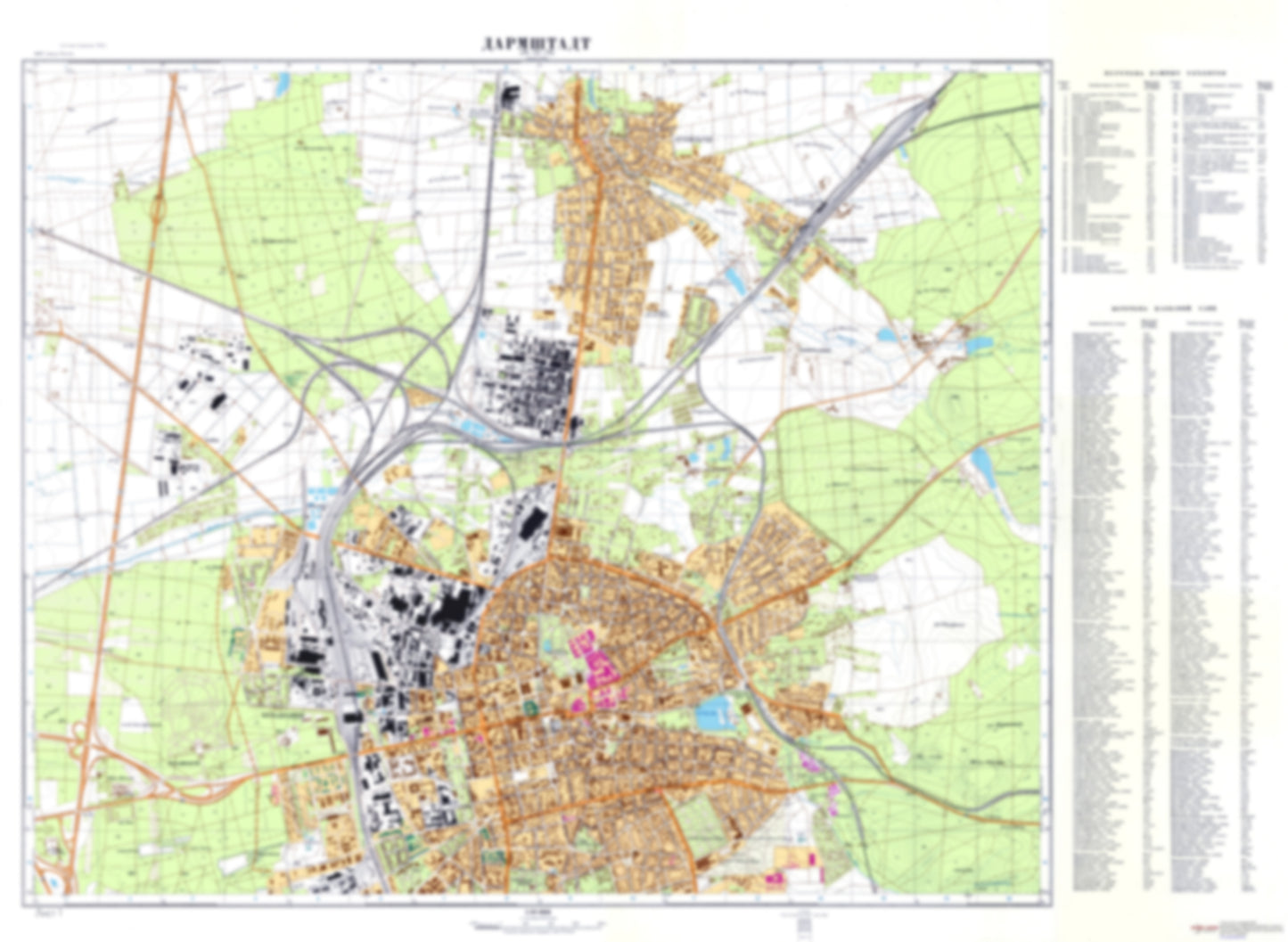 Darmstadt 1 (Germany) - Soviet Military City Plans