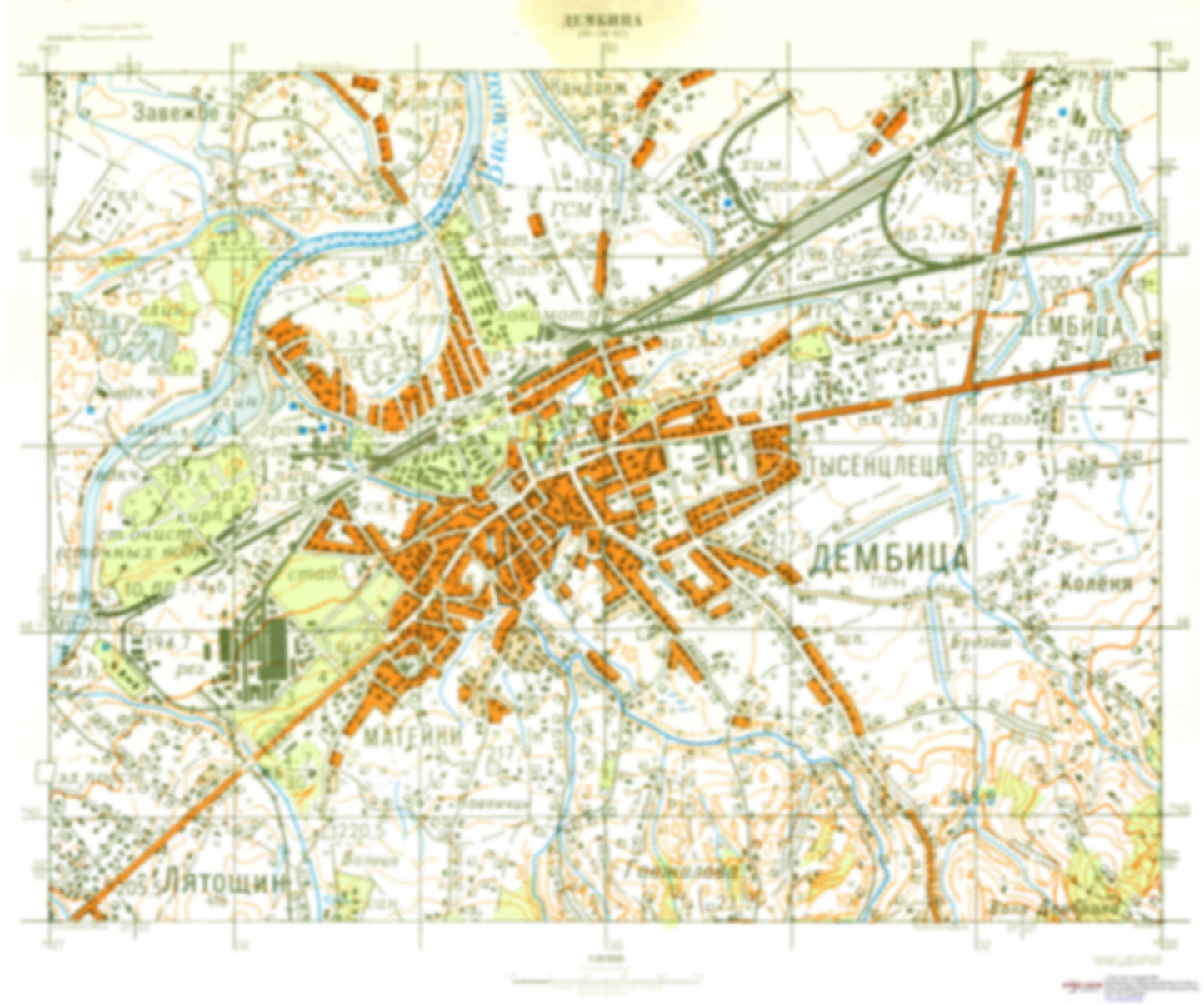 Dembitsa (Poland) - Soviet Military City Plans