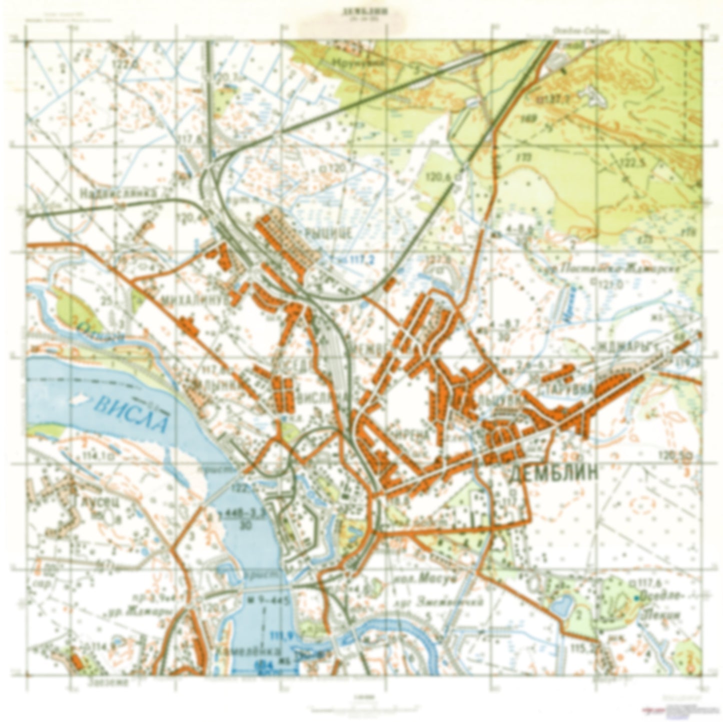 Demblin (Poland) - Soviet Military City Plans