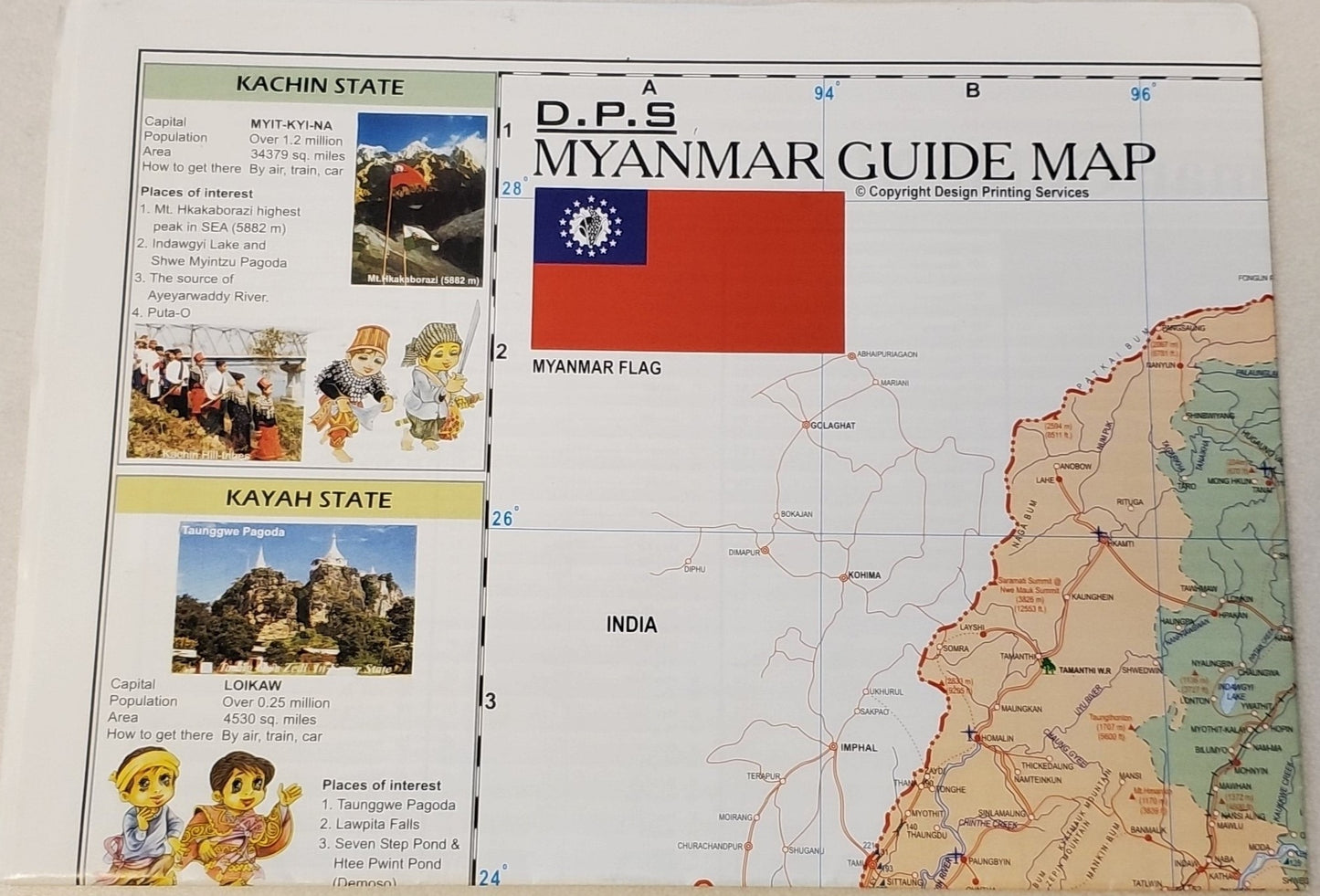 Myanmar Guide Map