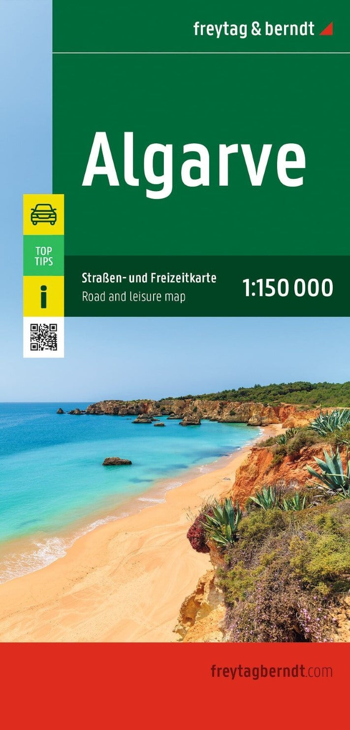 Algarve, Portugal Road + Leisure Map