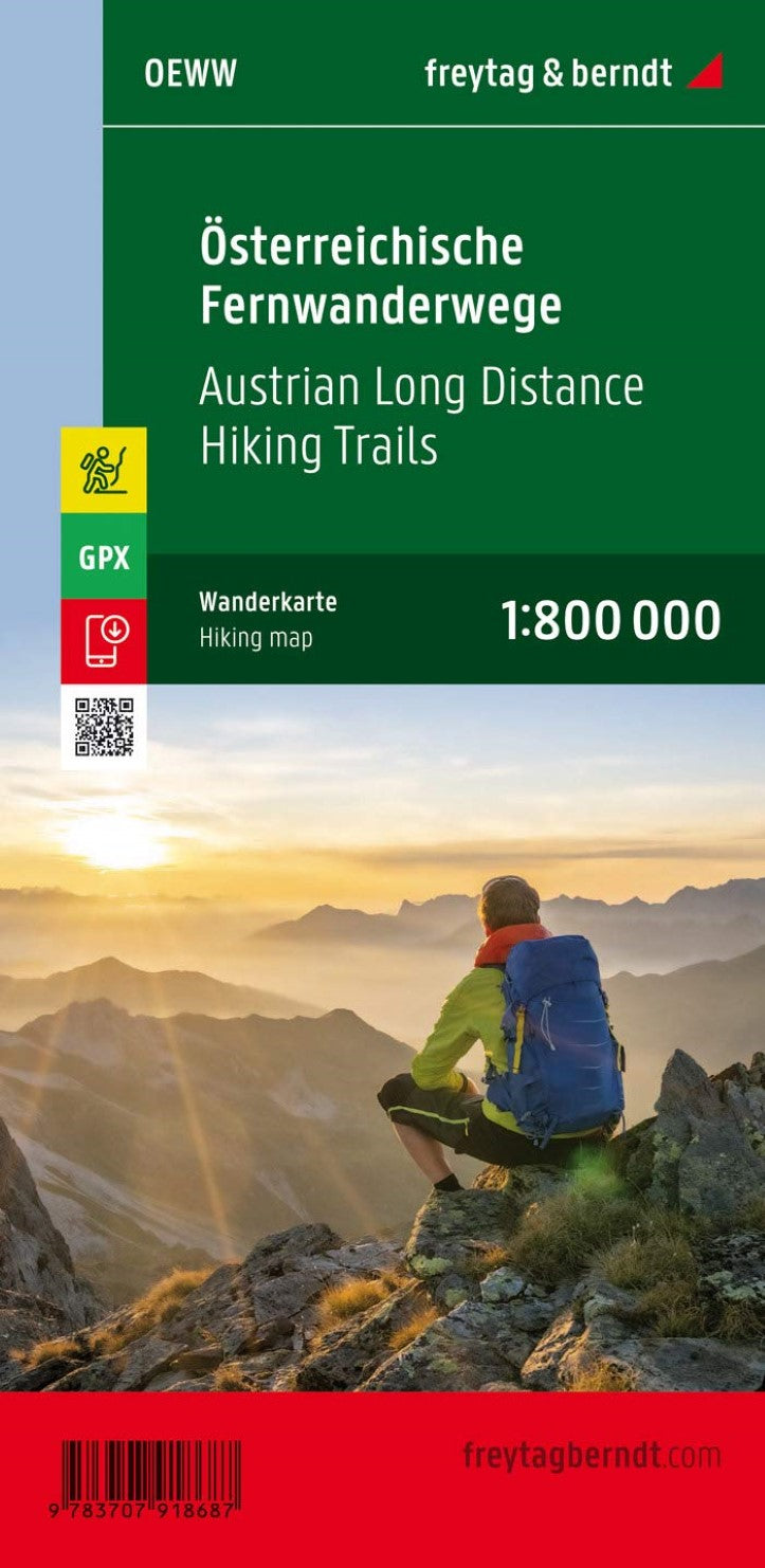 Austria Long Distance Hiking Map