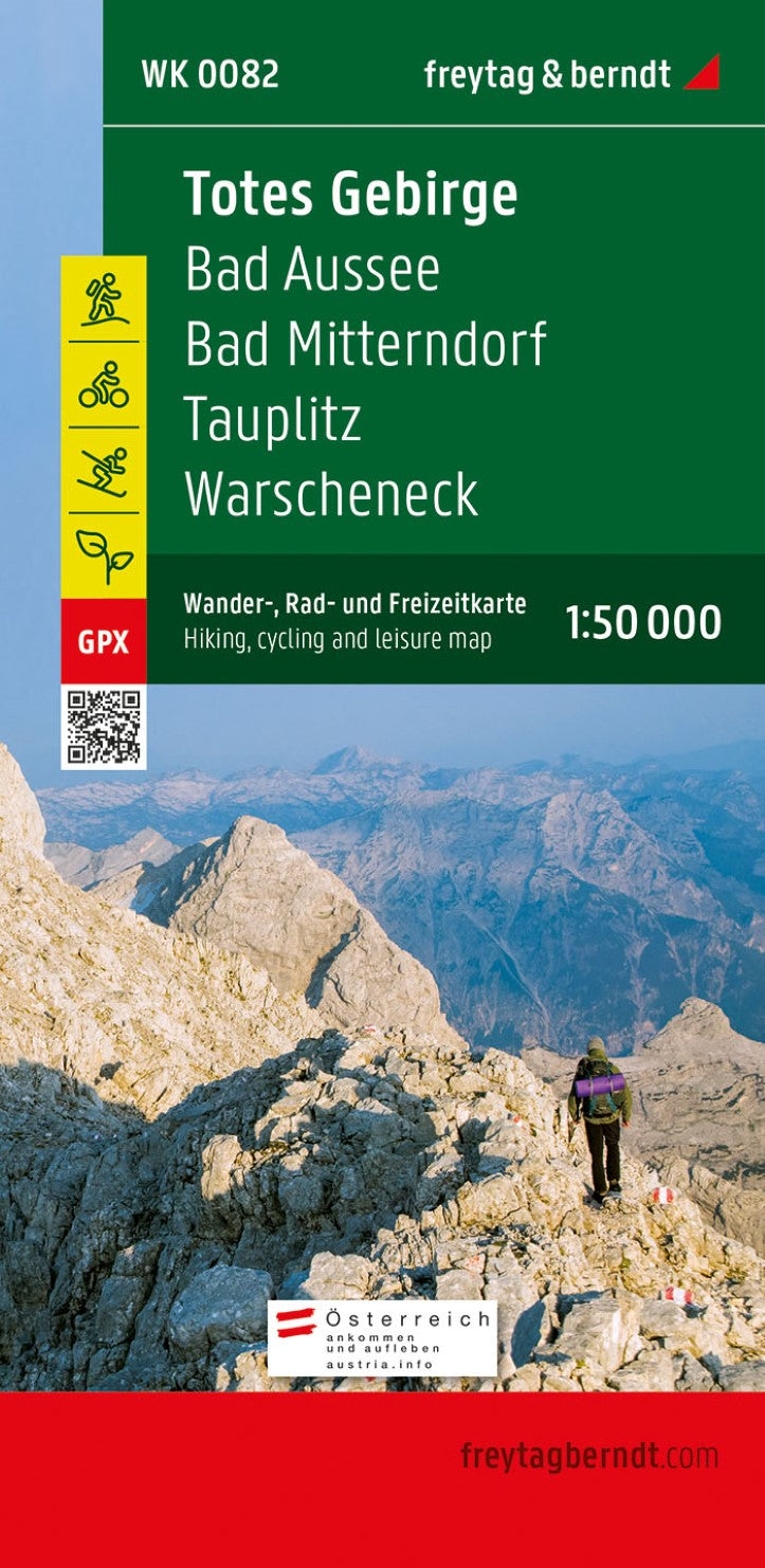 Bad Aussee, Totes Gebirge, Bad Mitterndorf and Tauplitz Leisure Map