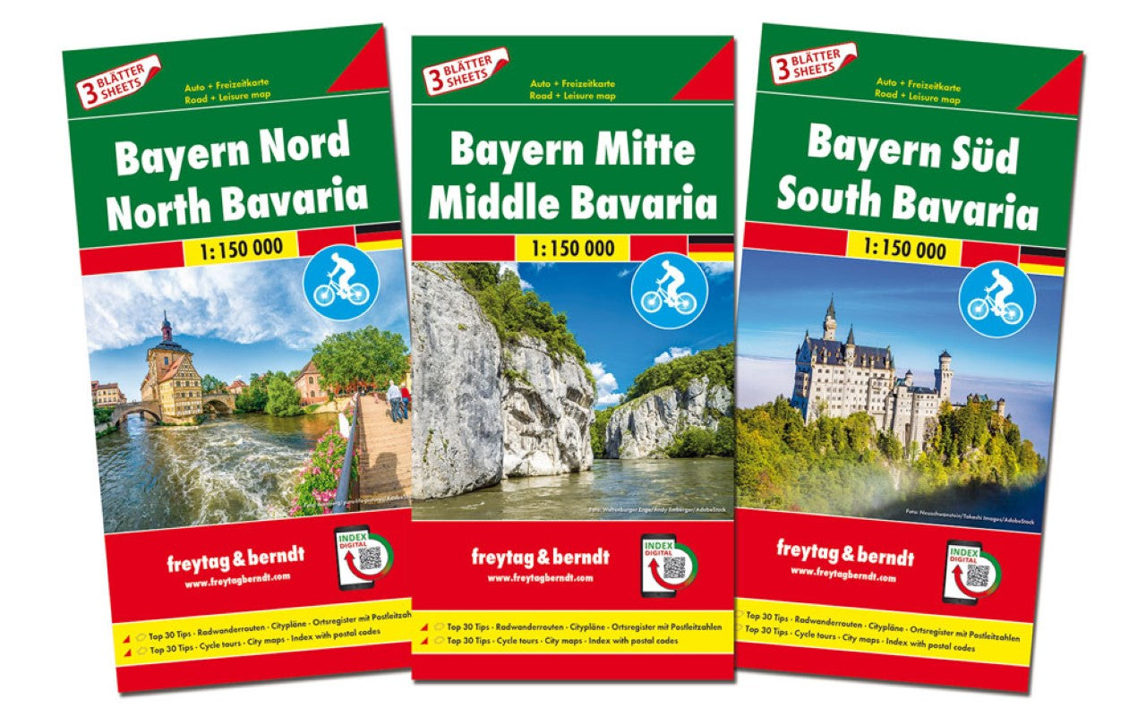 Bayern Nord : Bayern Mitte : Bayern Süd : Auto + freizeitkarte : 1:150 000