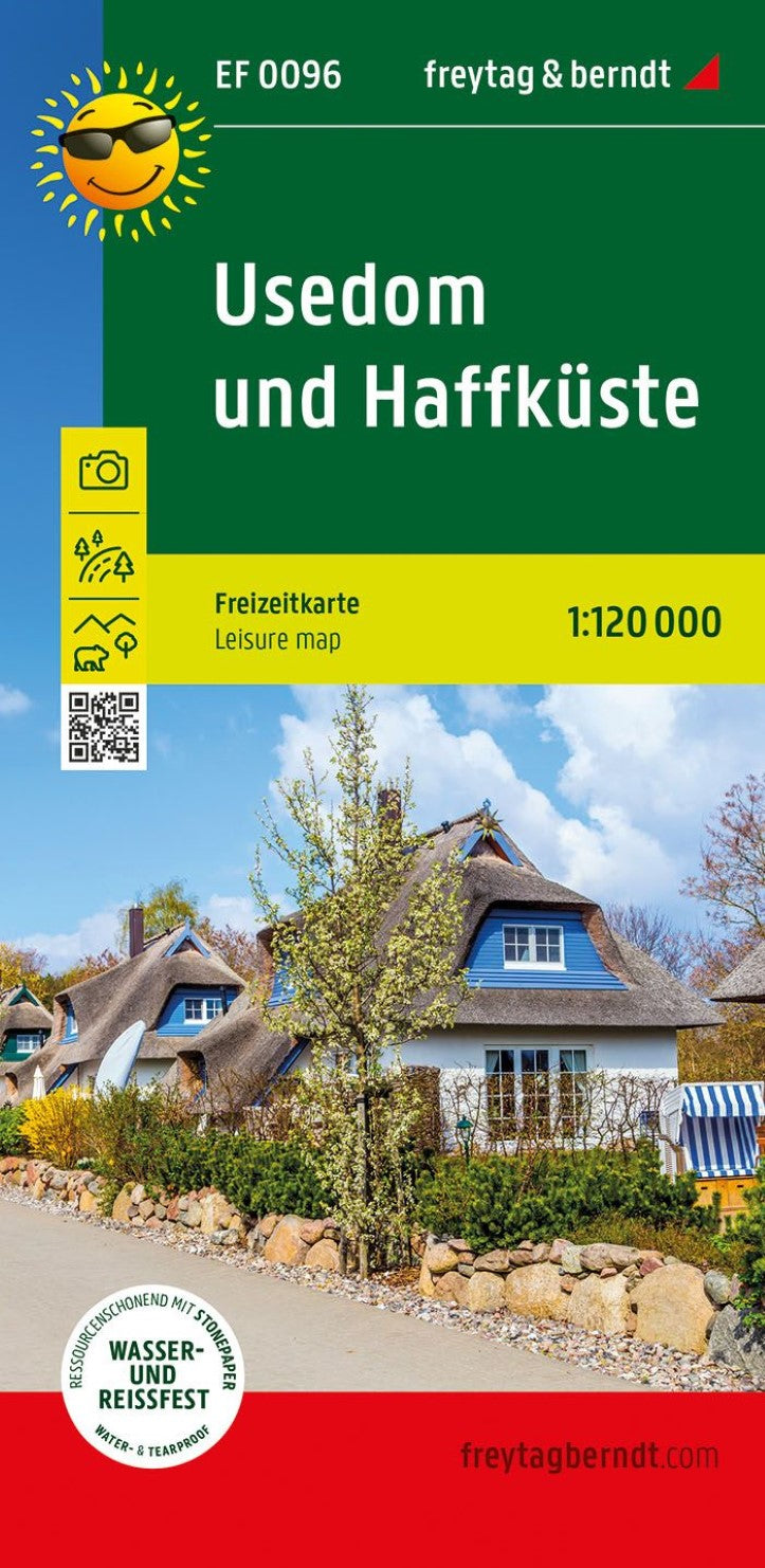 Usedom und Haffküste Leisure Map (#96), 1:120.000