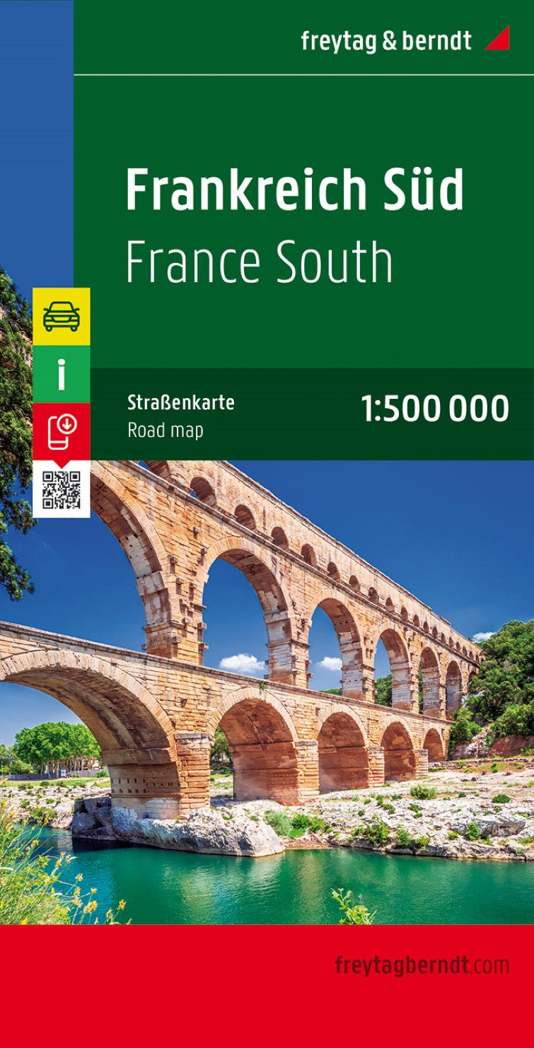 France South, road map 1:500,000