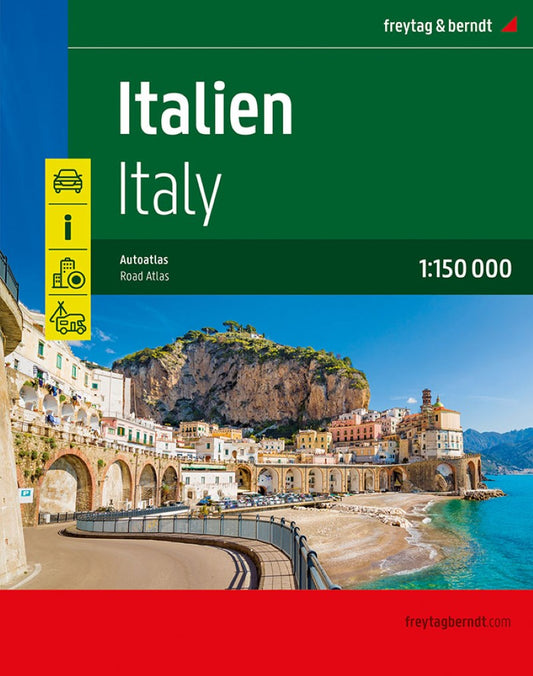 Italy, large scale road atlas 1:150,000