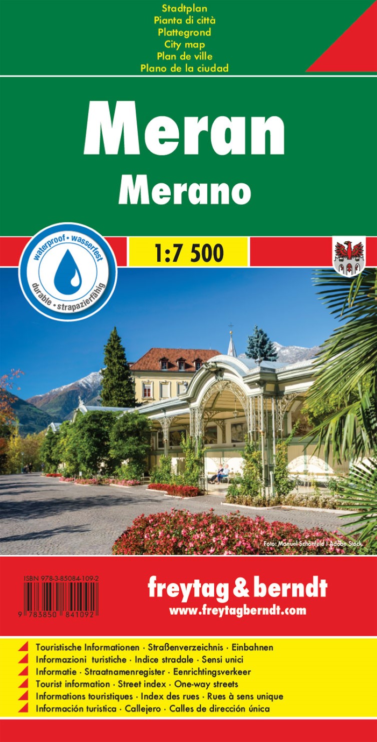 Merano, city map 1:7,500