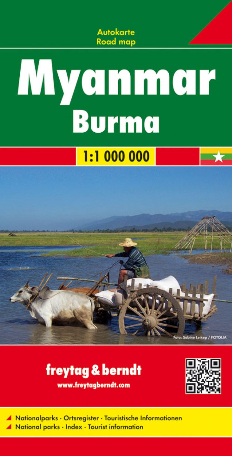 Myanmar - Burma, road map 1:1,000,000