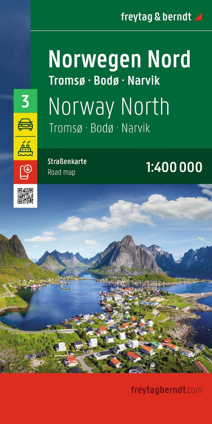 Norway North, road Map 1:400,000