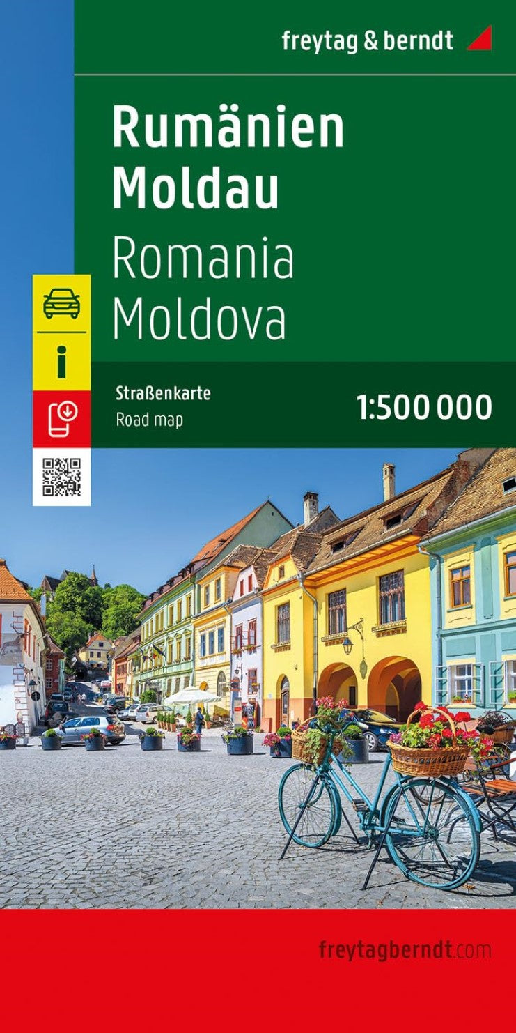 Romania - Moldova, road map 1:500,000