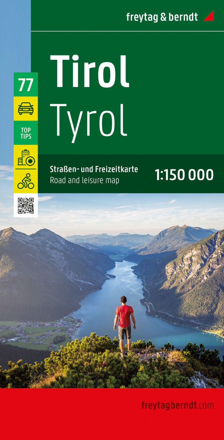 Tyrol, road and leisure map 1:150,000