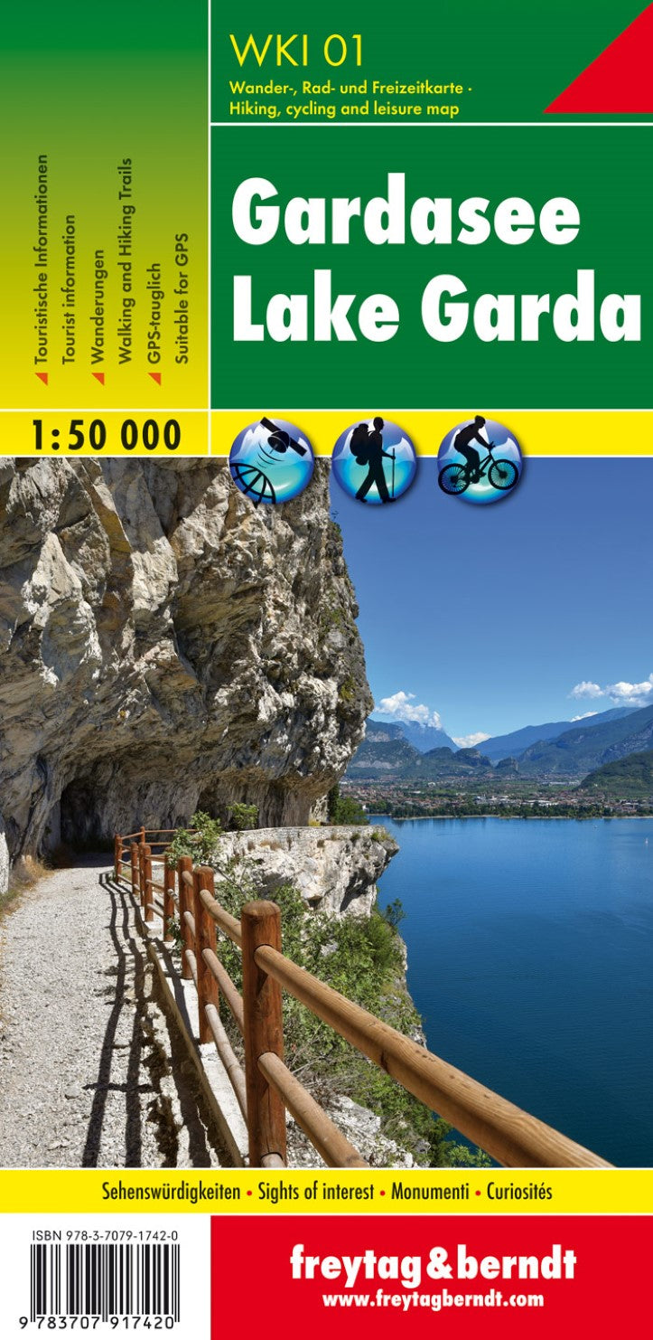 Lake Garda, hiking map 1:50,000