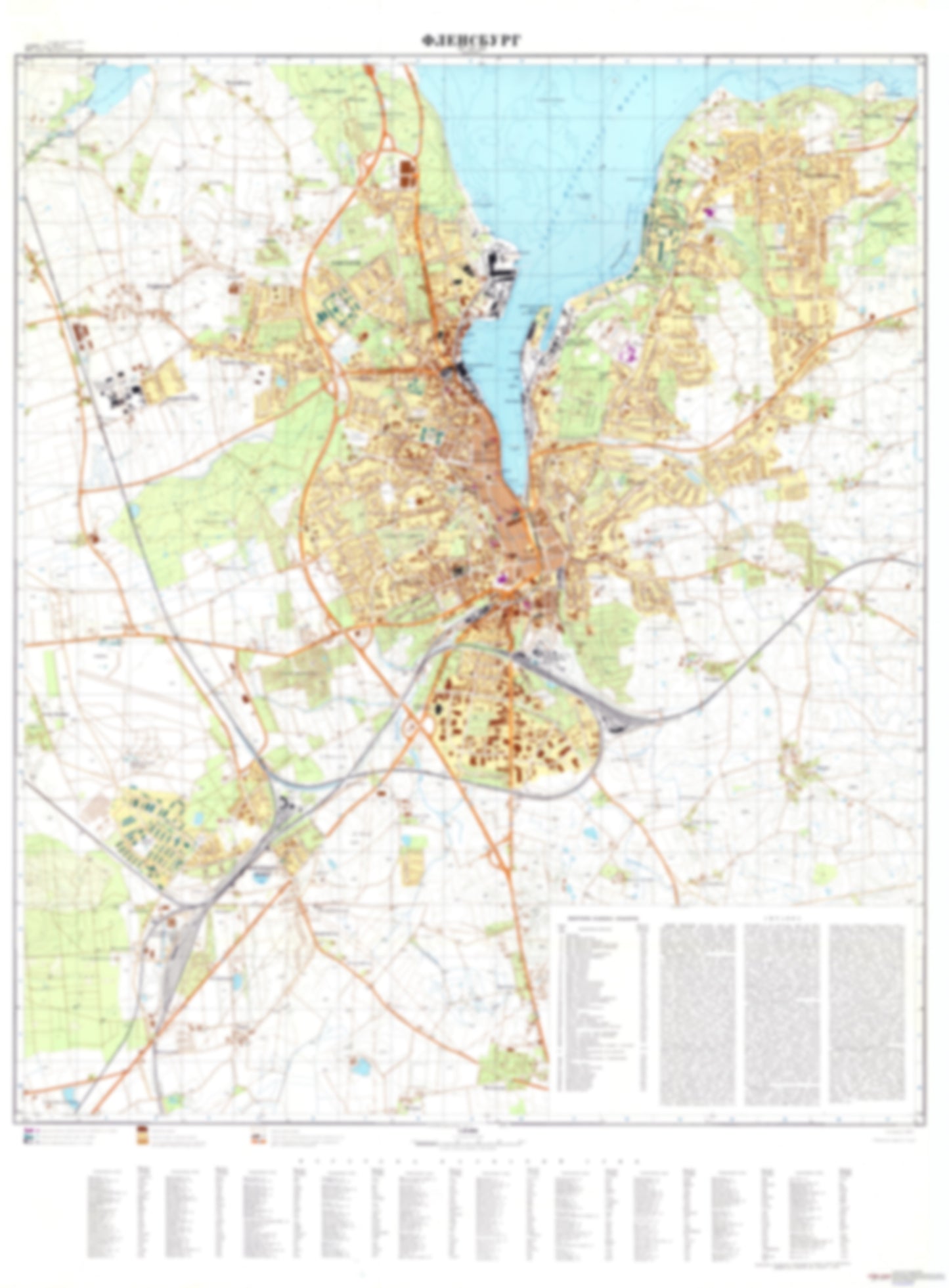Flensburg (Germany) - Soviet Military City Plans