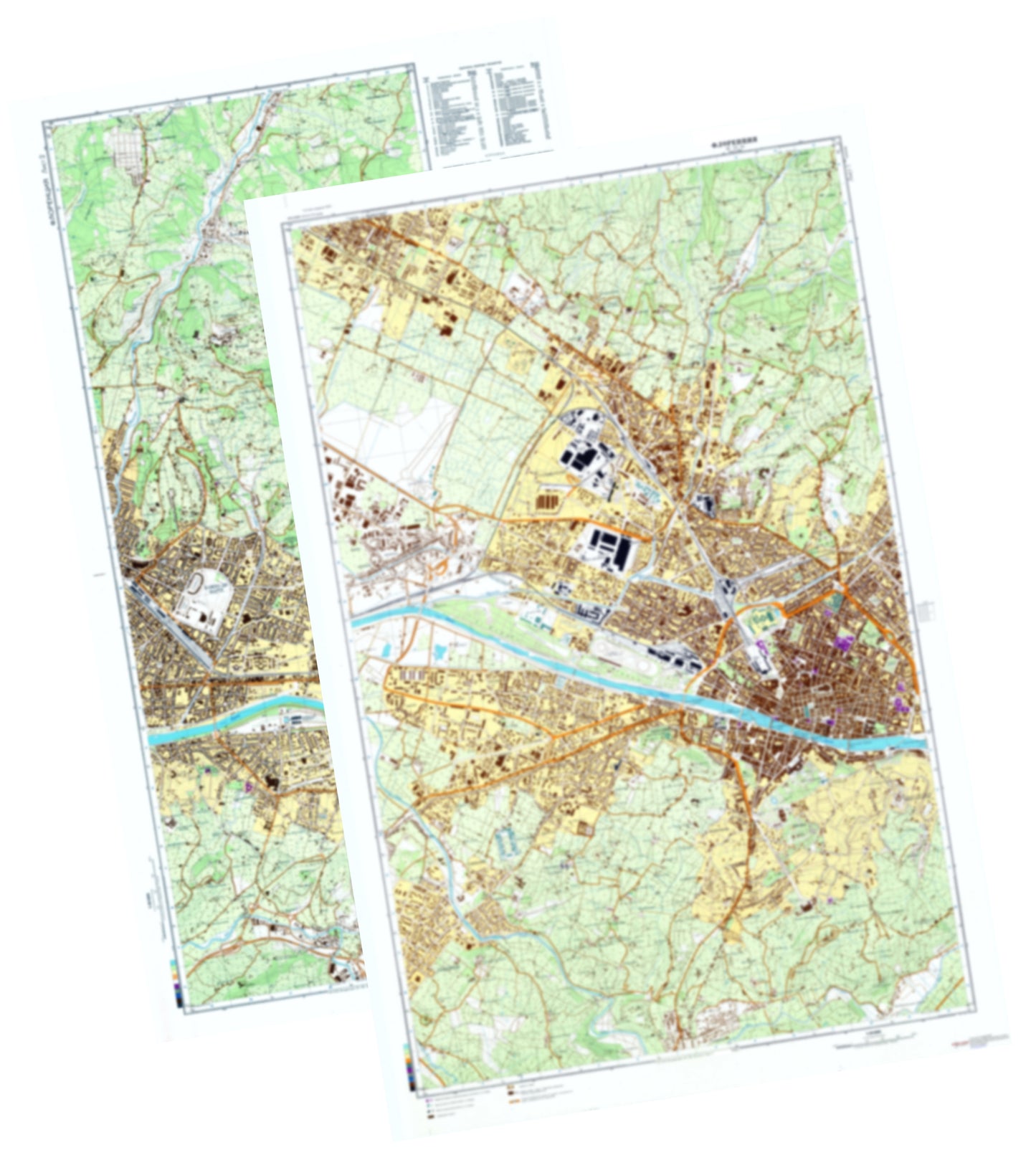 Florence (Italy) 2-Sheet Set - Soviet Military City Plans