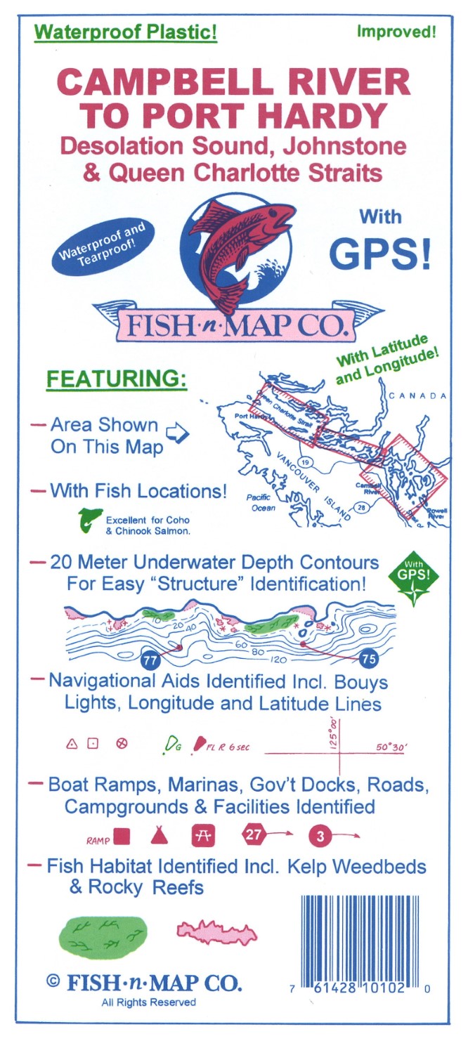 Campbell River to Port Hardy Fishing Ma