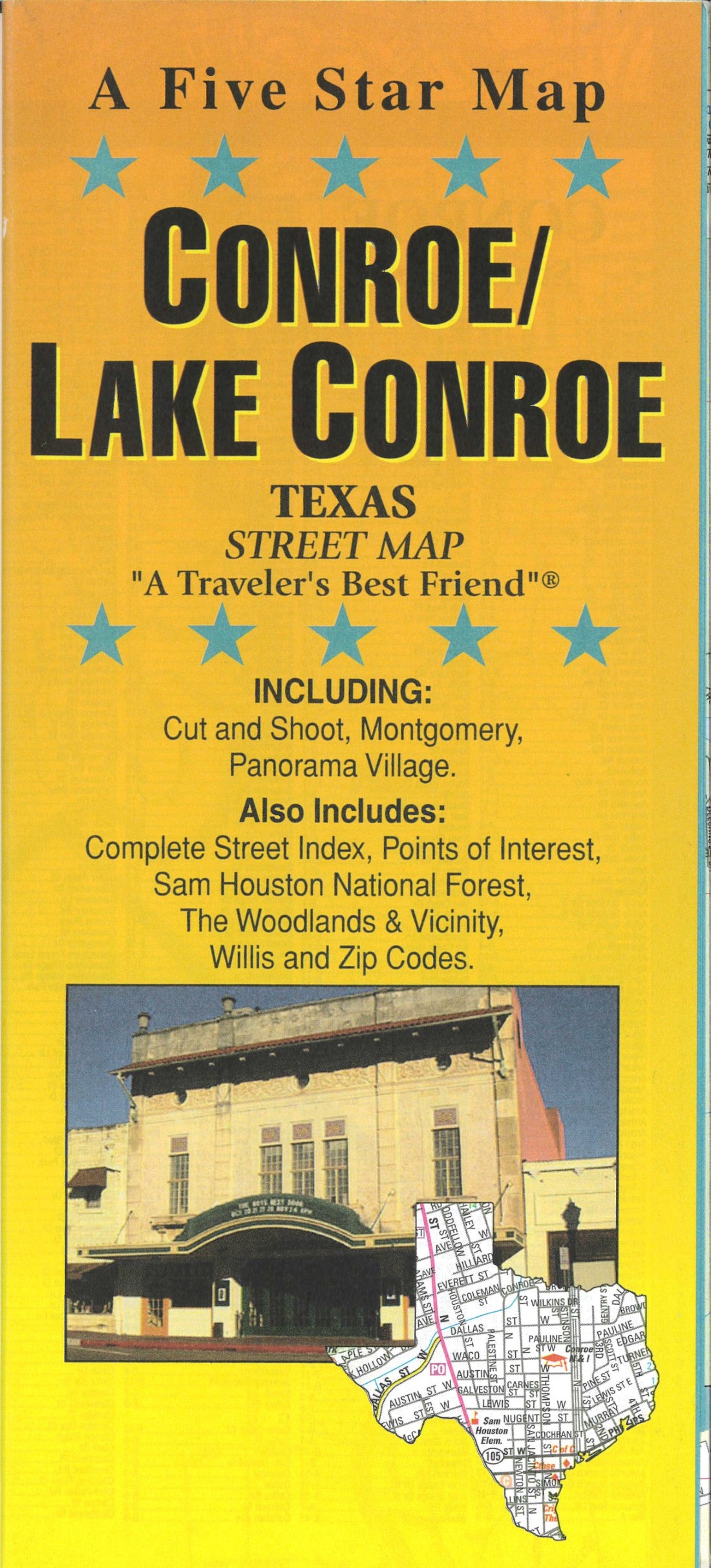 Conroe/Lake Conroe : Texas : street map