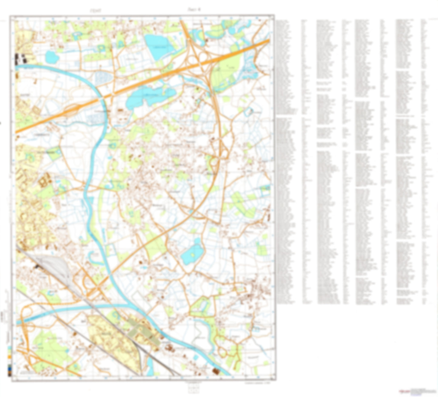 Gent 4 (Belgium) - Soviet Military City Plans